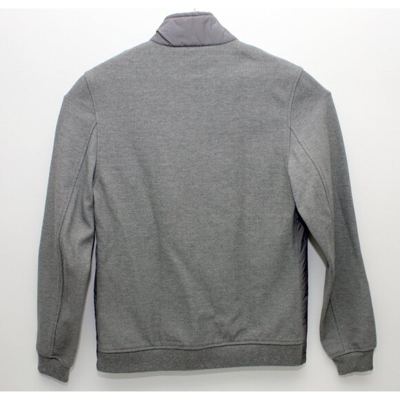 Zara Man Full Zip and Snaps Long Sleeve Sweater Large Gray Unique Front Design - Picture 2 of 7